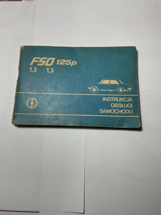 Instrukcja obslugi samochodu - Fiat 125p