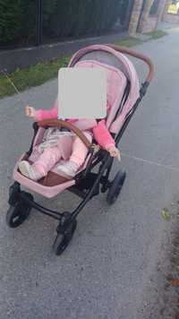 Wózek dziecięcy spacerowy Bebetto Nico różowy