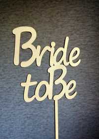 Bride to Be złoty topper panieński