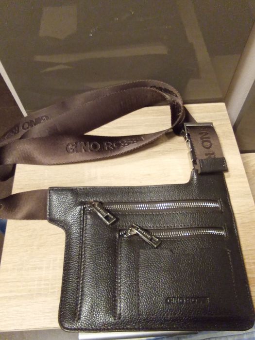 Saszetka męska  z naturalnej skóry