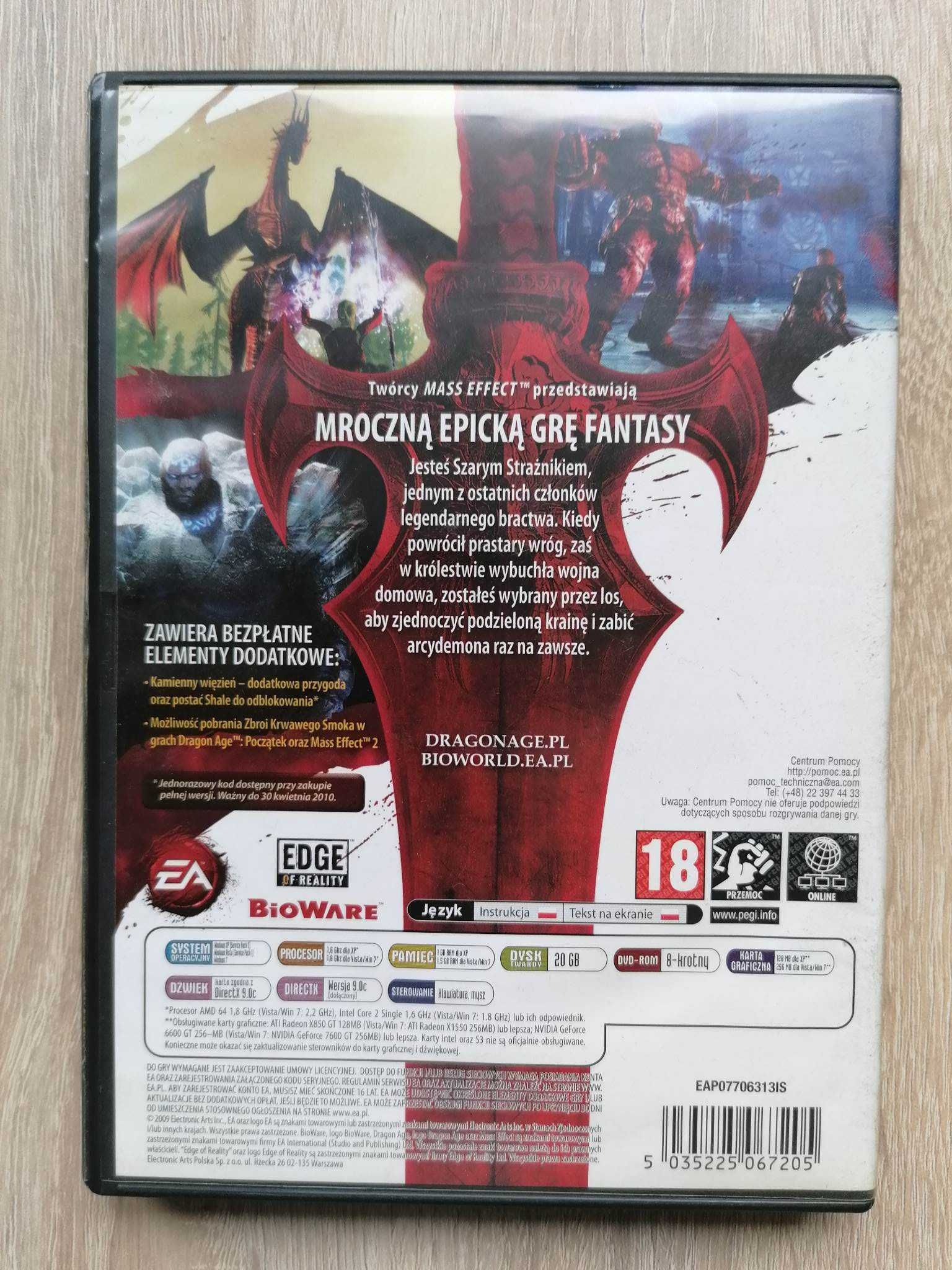 Dragon Age początek Pc cd-rom