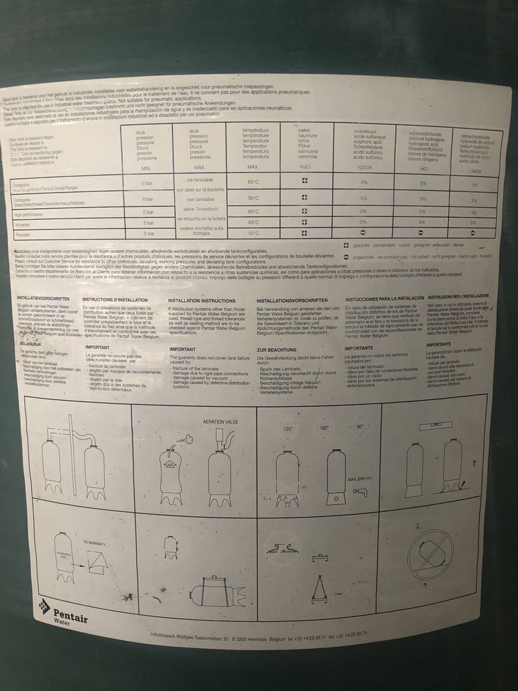 Kit filtragem de água Pentair