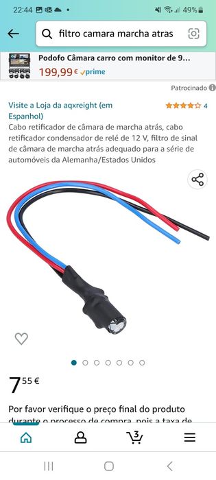 Filtro de alimentacao 12v