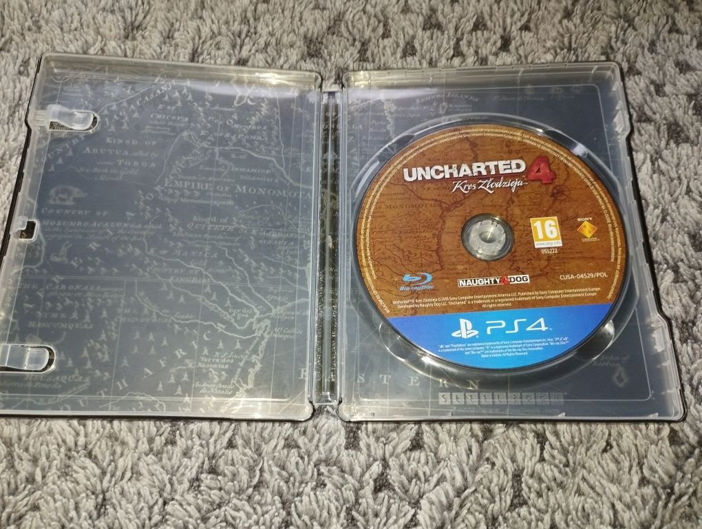 Uncharted 4, PS4, wersja PL, edycja kolekcjonerska, steelbook