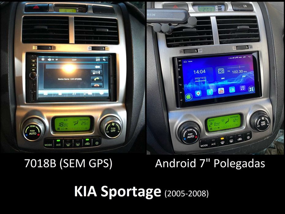 Rádio 2DIN • KIA Carnival Rio Sportage Carens Sorento Cerato • Android