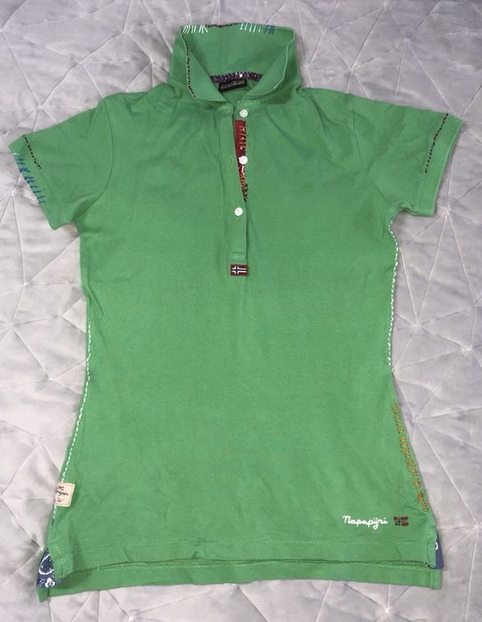 Sprzedam zieloną koszulkę polo Napapijri, roz. S / 36