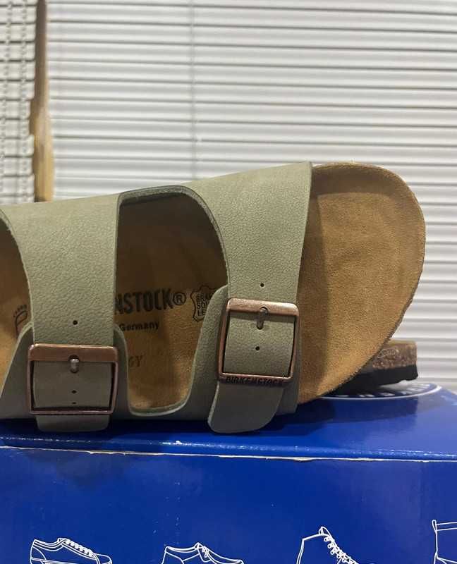 Nowe Birkenstock Arizona damskie Green Klapki R.40
