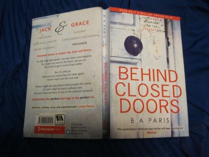 Behind Closed Doors детектив триллер Paris книга на английском языке