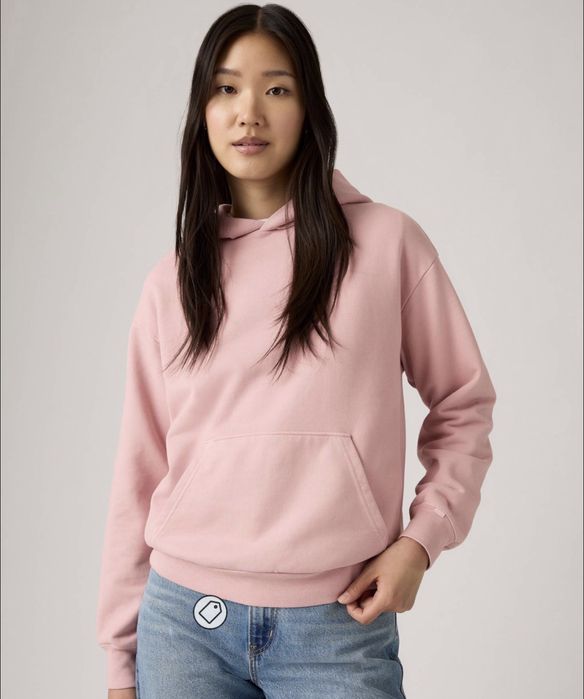 Худі Levi’s рожеве жіноче S, оригінал, кофта левіс