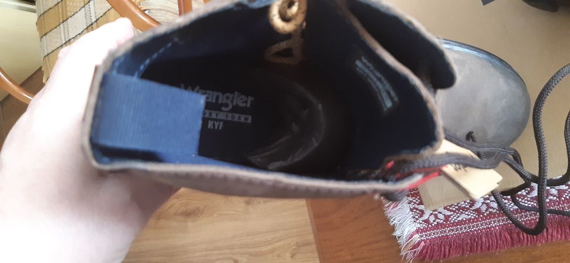 Buty sznurowane Wrangler STONER- Skóra- Zimowe