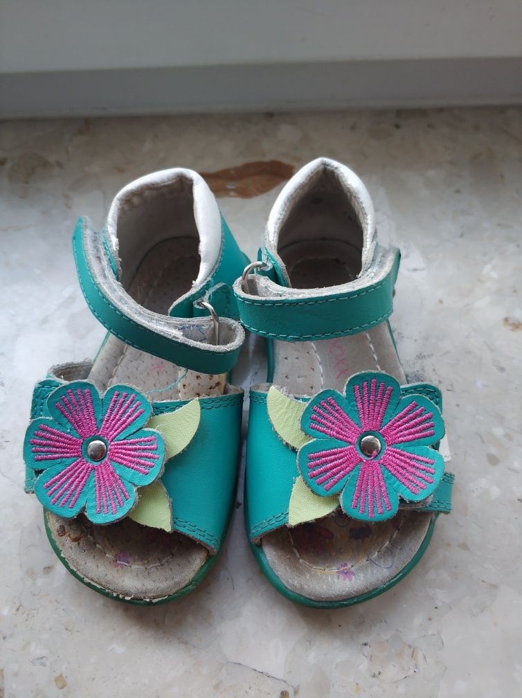 BADOXX skórzane sandały dla dziewczynki r. 20 Idealne na lato