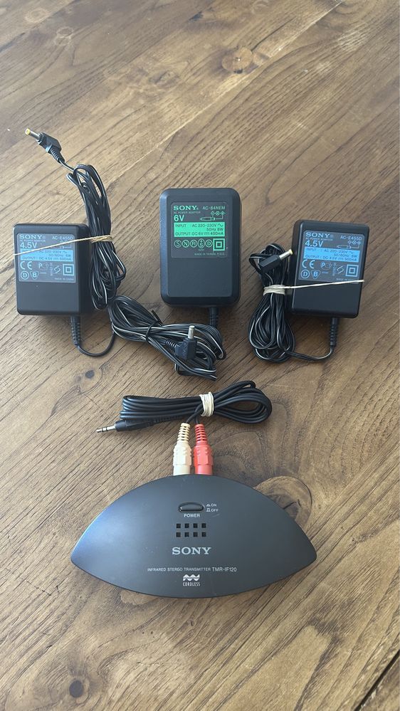 Carregadores 6V 9V e 4.5V SONY Transformadores Minidisc Discman
