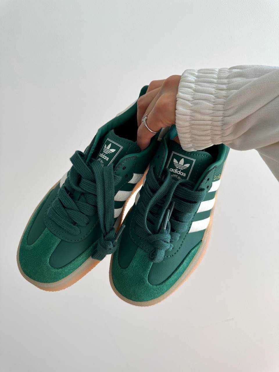 Adidas samba platform green premium