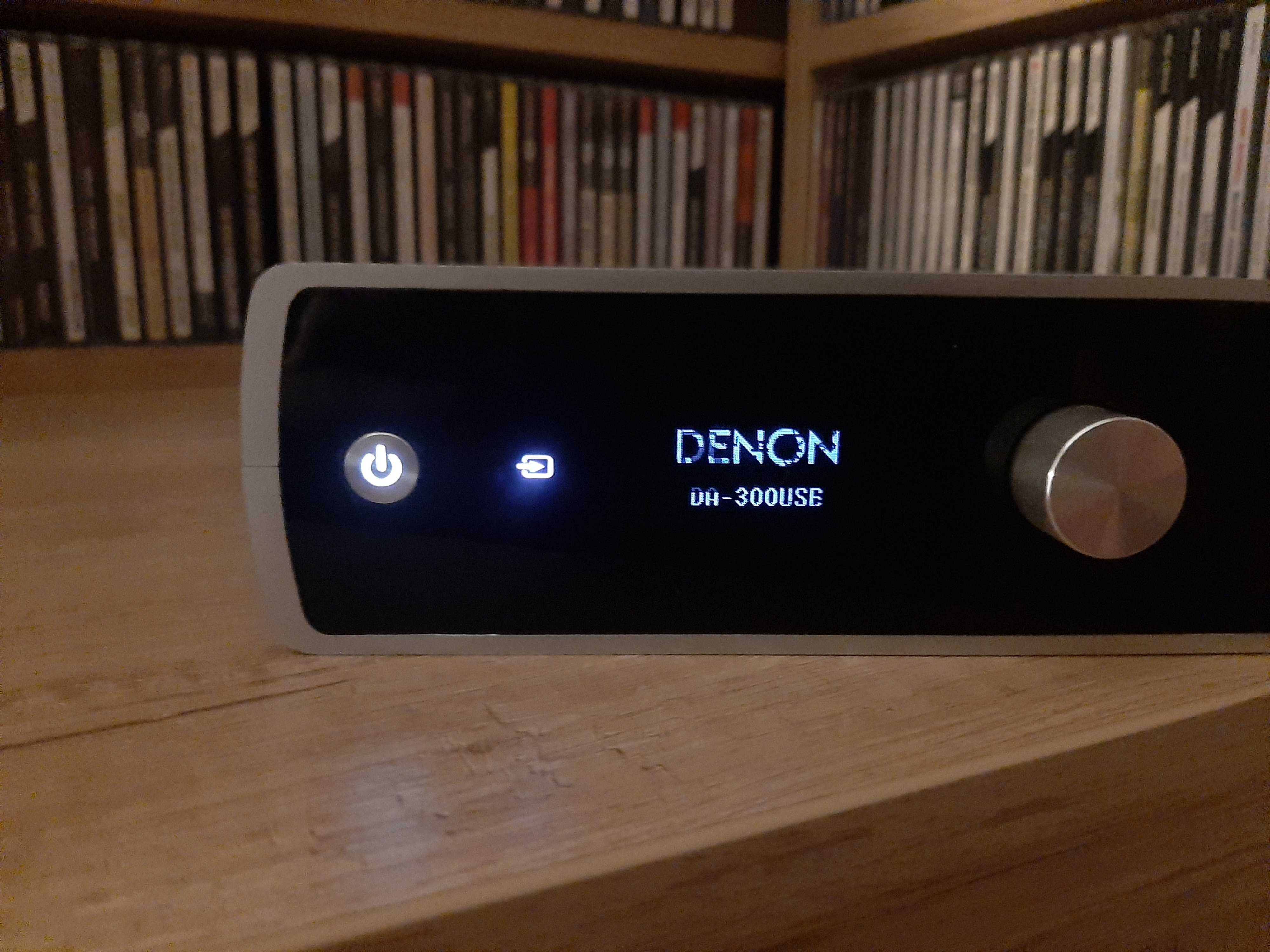 Przetwornik c/a i wzmacniacz słuchawkowy DENON DA 300-USB+kabel głośn.