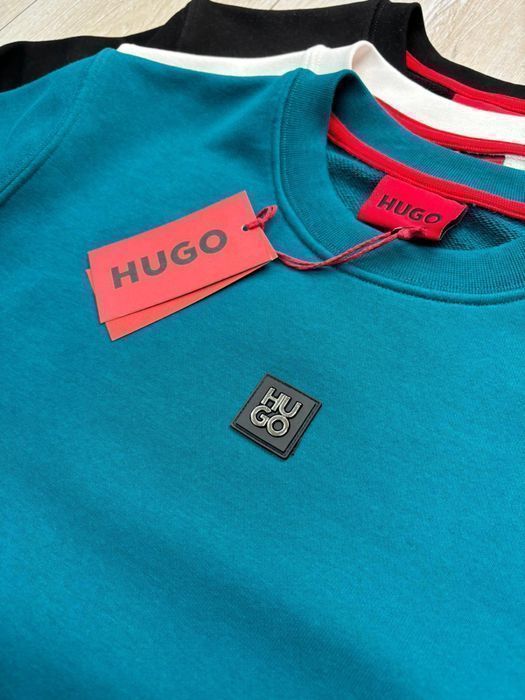 Батник мужской HUGO BOSS трехнитка оригинал зеленый кофта свитшот