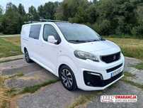 Peugeot Expert BRYGADÓWKA LONG, 2.0 diesel 177kM 2017 rok AUTOMAT, NAJMOCNIEJSZA WERSJA SILNIKA  wersja osobowo-dostawcza 5-osób, bagażnik dachowy, alufelgi, EURO 6!