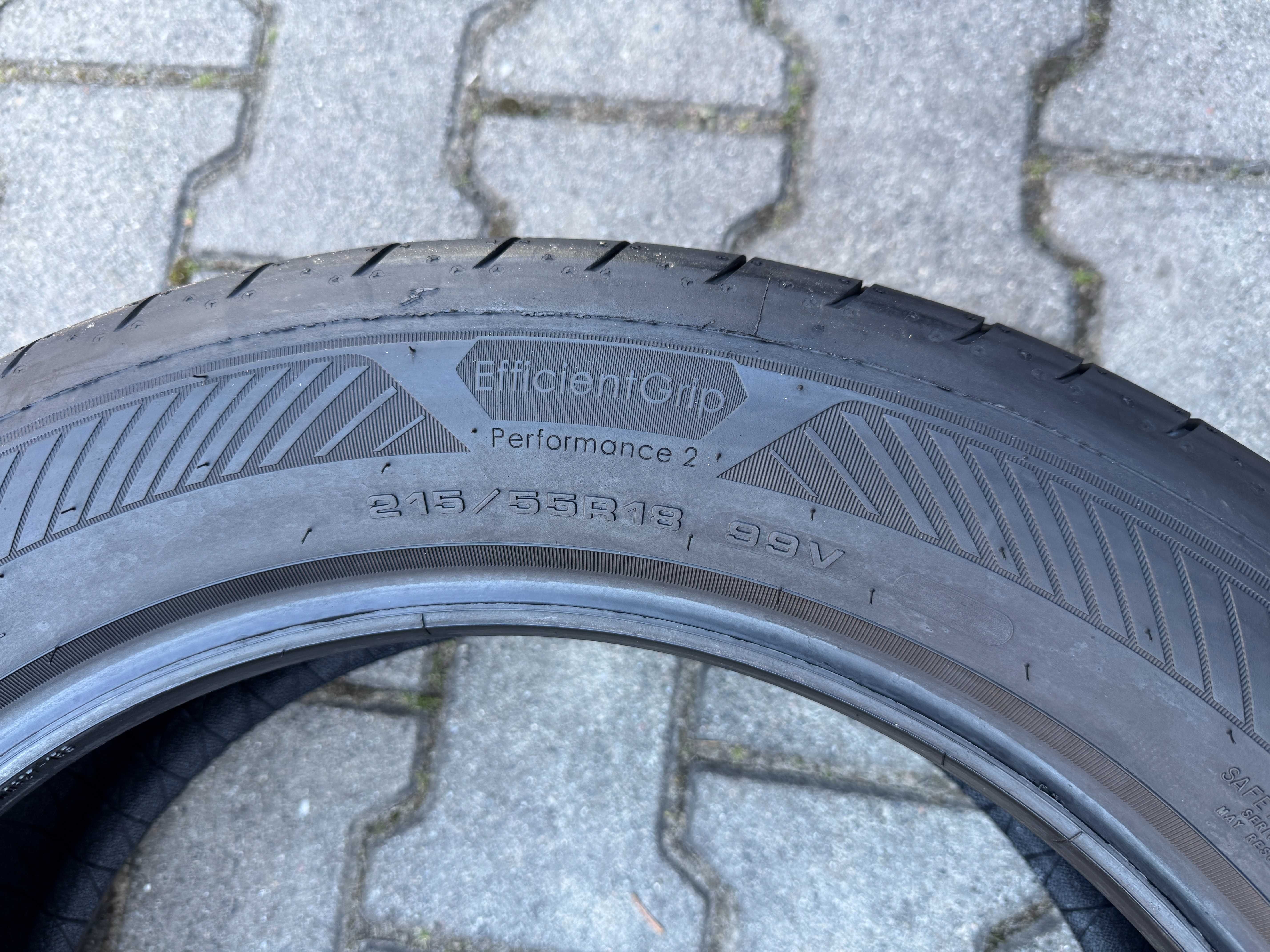 4x Nowe opony letnie 215/55r18 99V XL GOODYEAR Performance 2 (2024r)