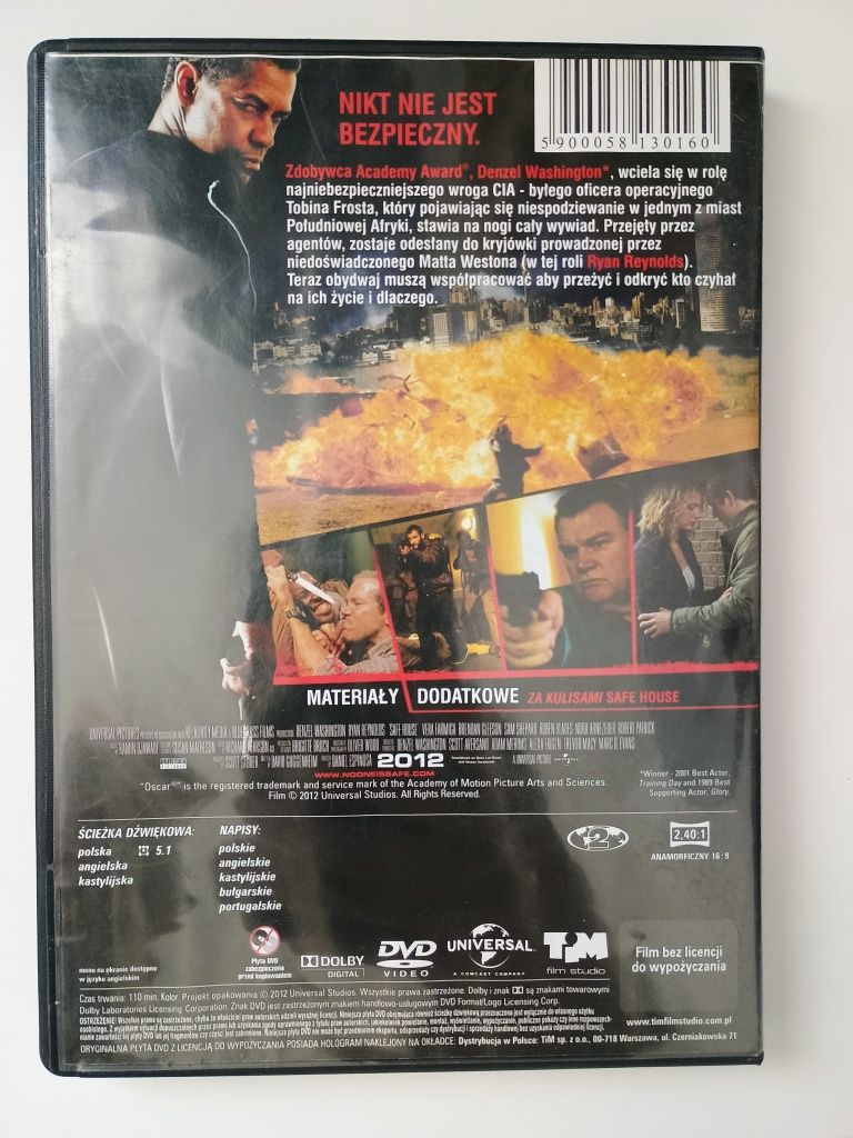 Film DVD Safe House Denzel Washington