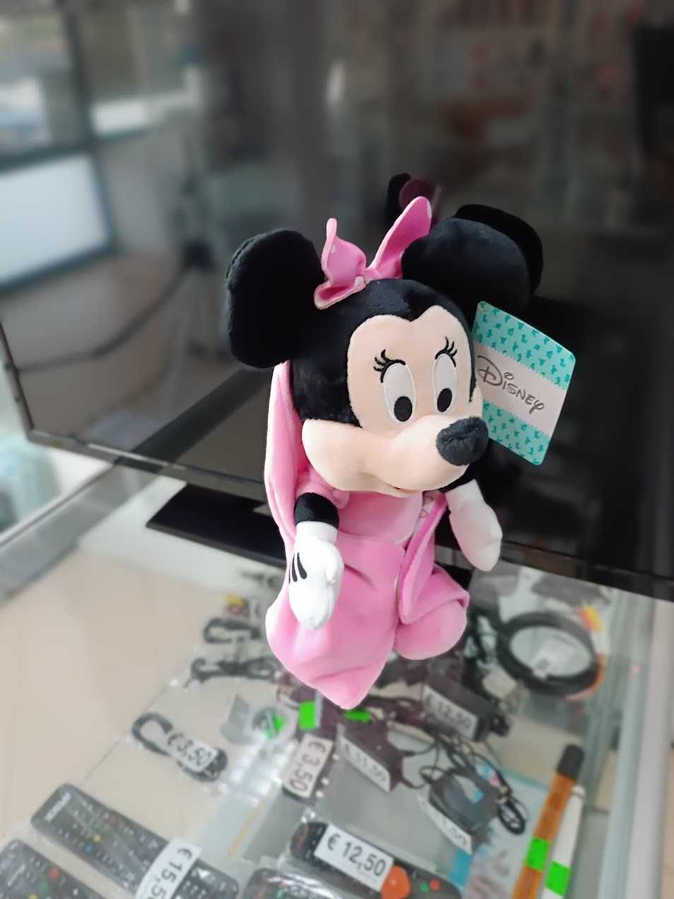 Novidade:Peluche Disney Minnie com manta 27cm