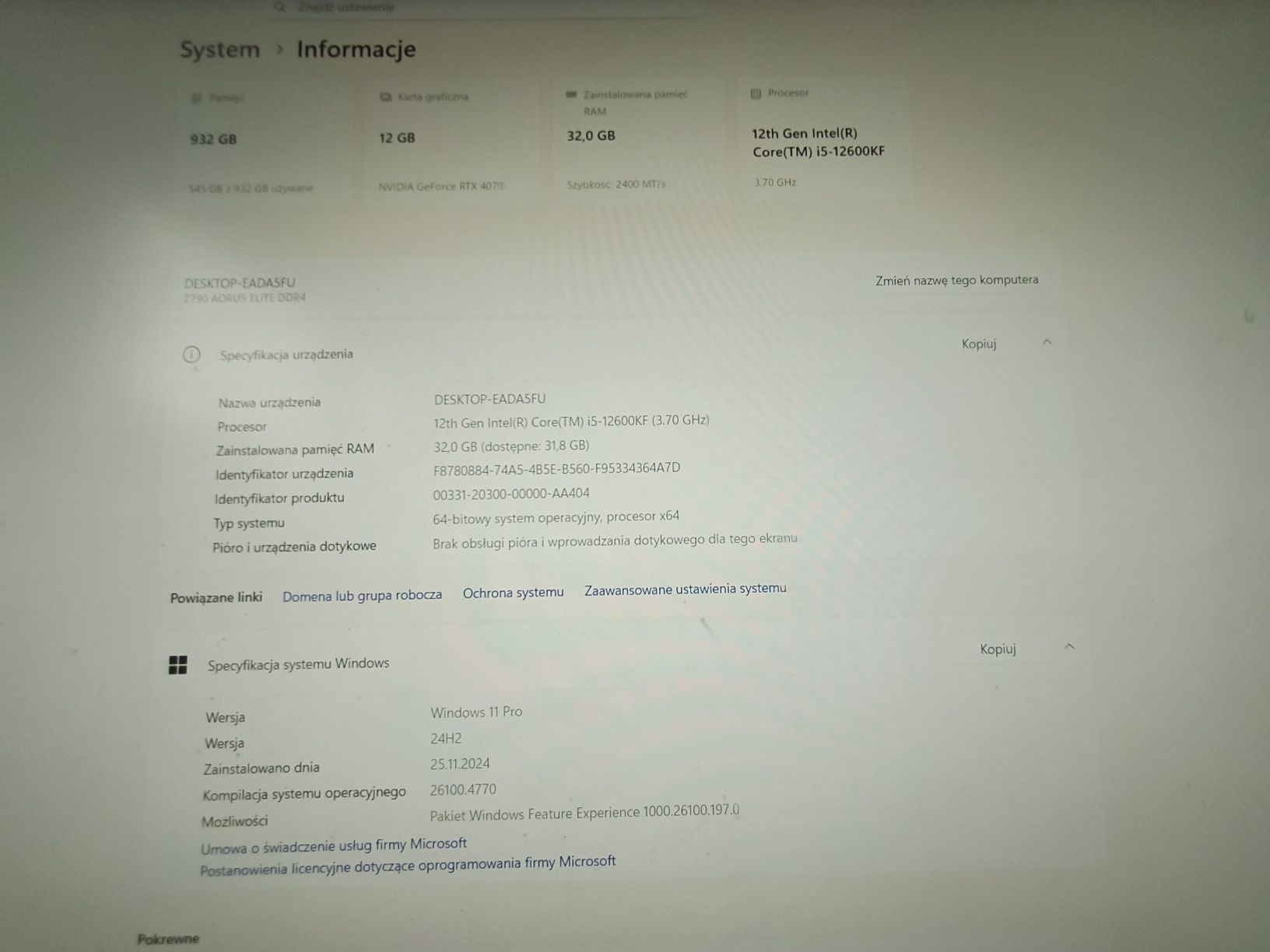 Komputer stacjonarny ZESTAW