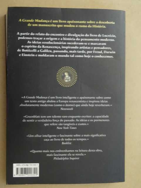 A Grande Mudança de Stephen Greenblatt - 1ª Edição