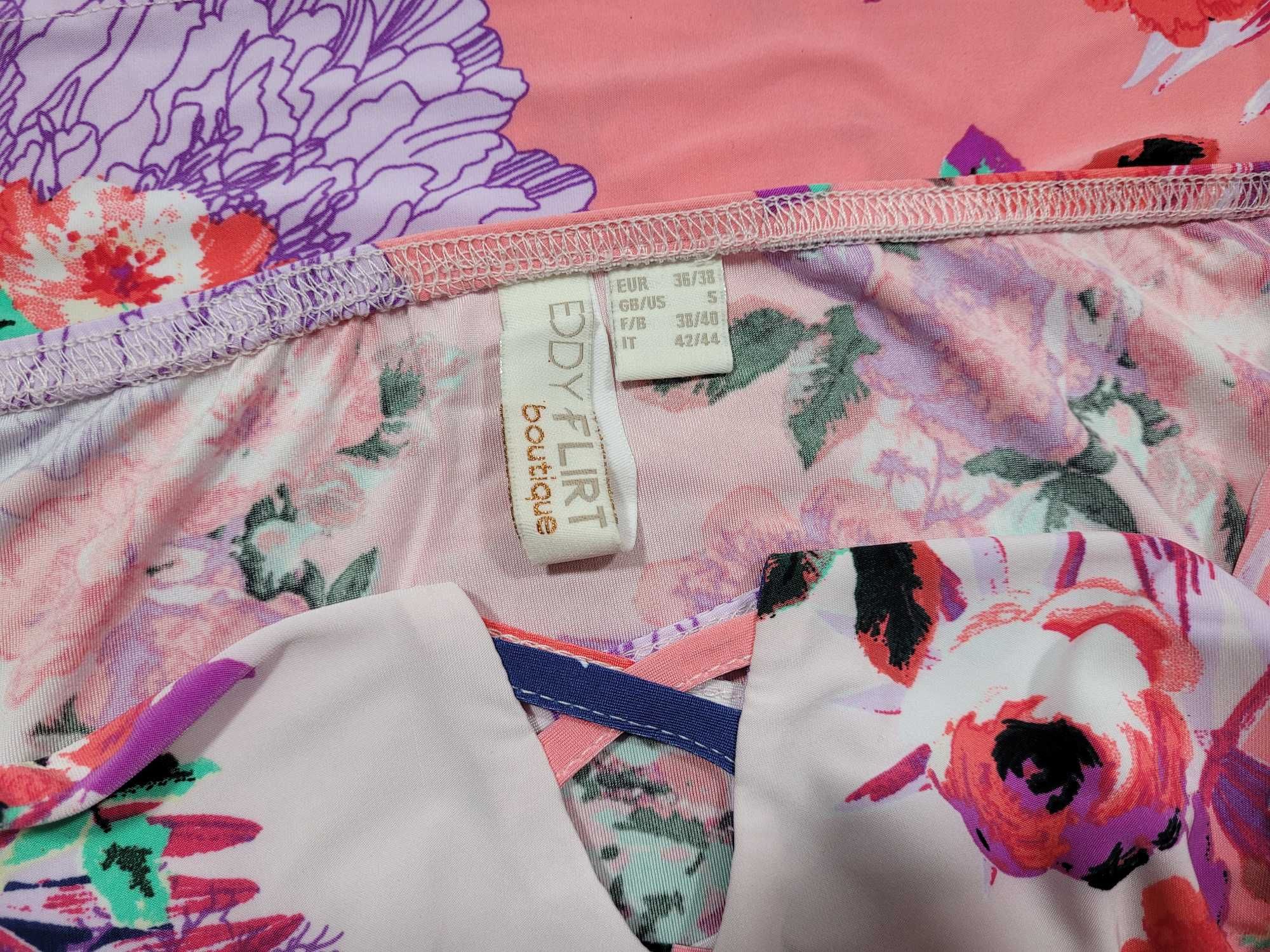 Nowa sukienka na lato wzór w kwiaty 36,S/38,M BonPrix Bodyflirt