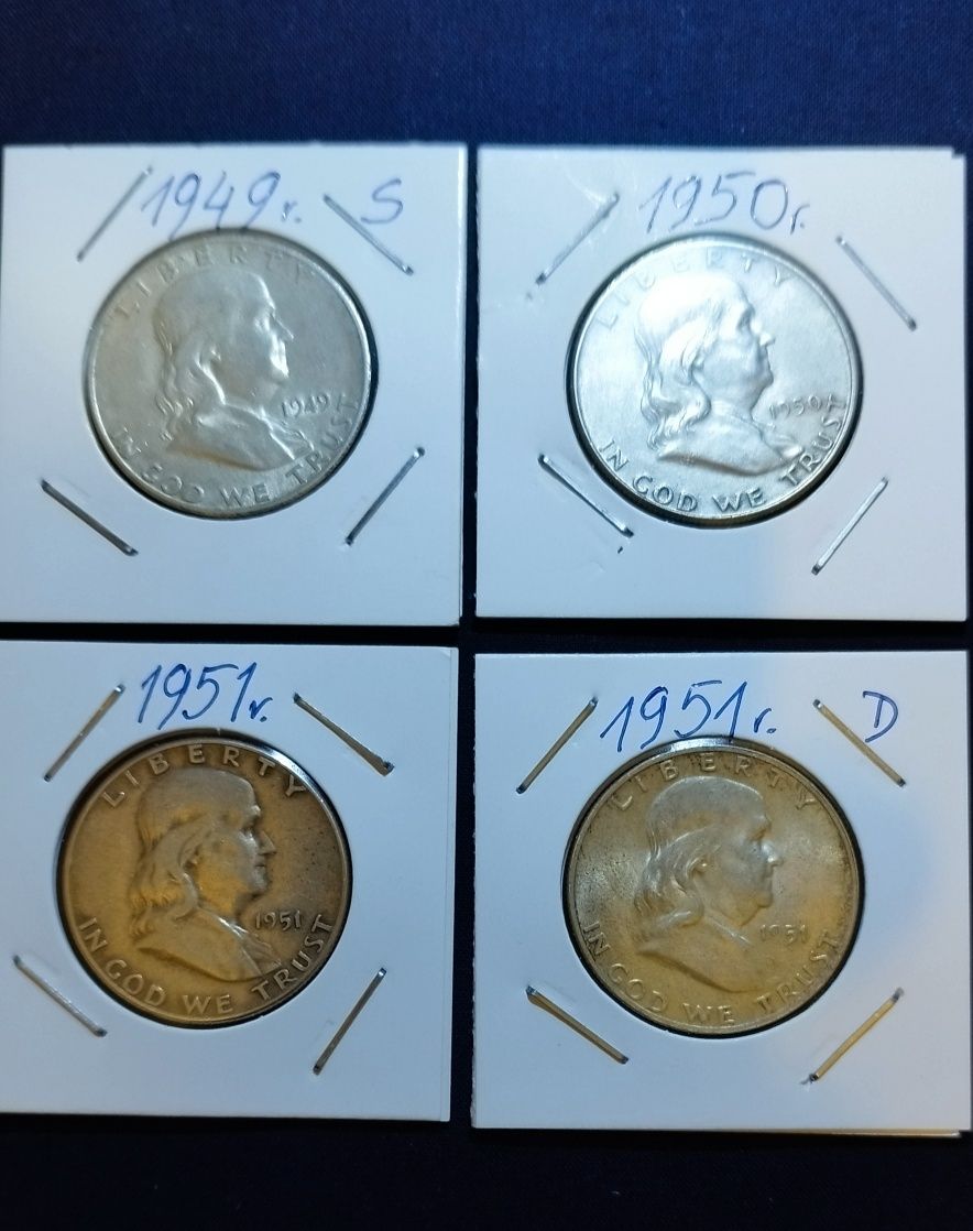 Monety HALF DOLLAR z dzwonem wolności
