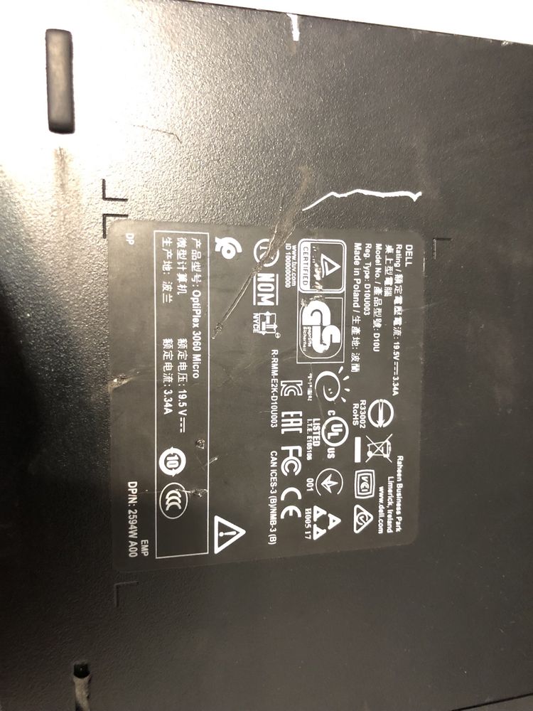Dell OptiPlex 3060 Micro – Intel Core i3-8100T