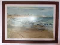 Reprodução de pintura praia Povoa de Varzim 50x70cm