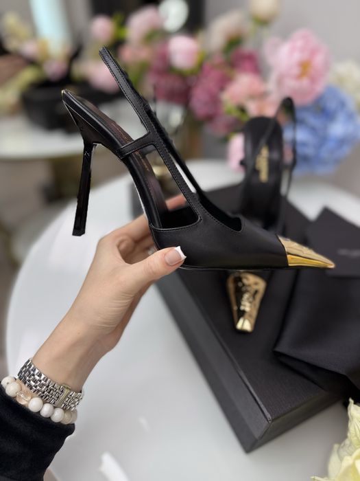Туфли слинг-бэки Saint Laurent кожа. 36,37,38,39р. 1:1