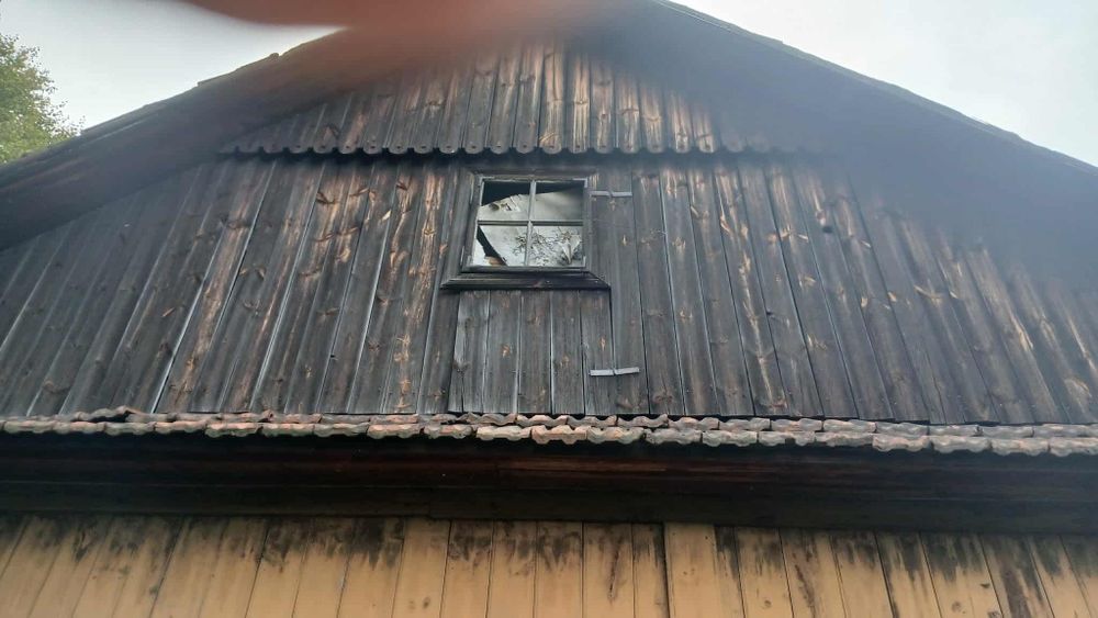 Stary dom drewniany do rozbiórki