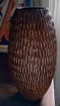 Pote castanho decorativo