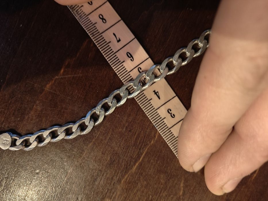 Srebrny łańcuszek pancerka 925