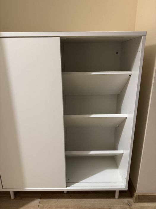 Szafka na buty, biały, 80x35x102 cm