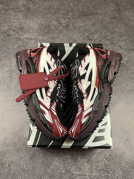 36-45 р кросівки Off White Be Right Back Black Red