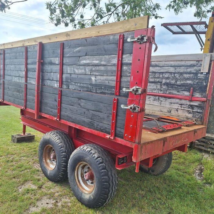 Przyczepa tandem 8 ton wysokiego wywrotu