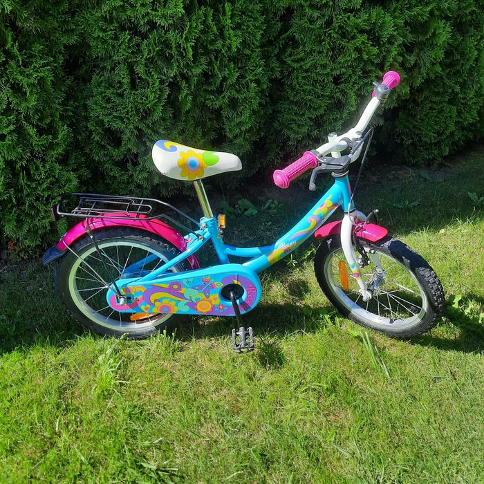 Rowerek koło 16" niebiesko-różowy