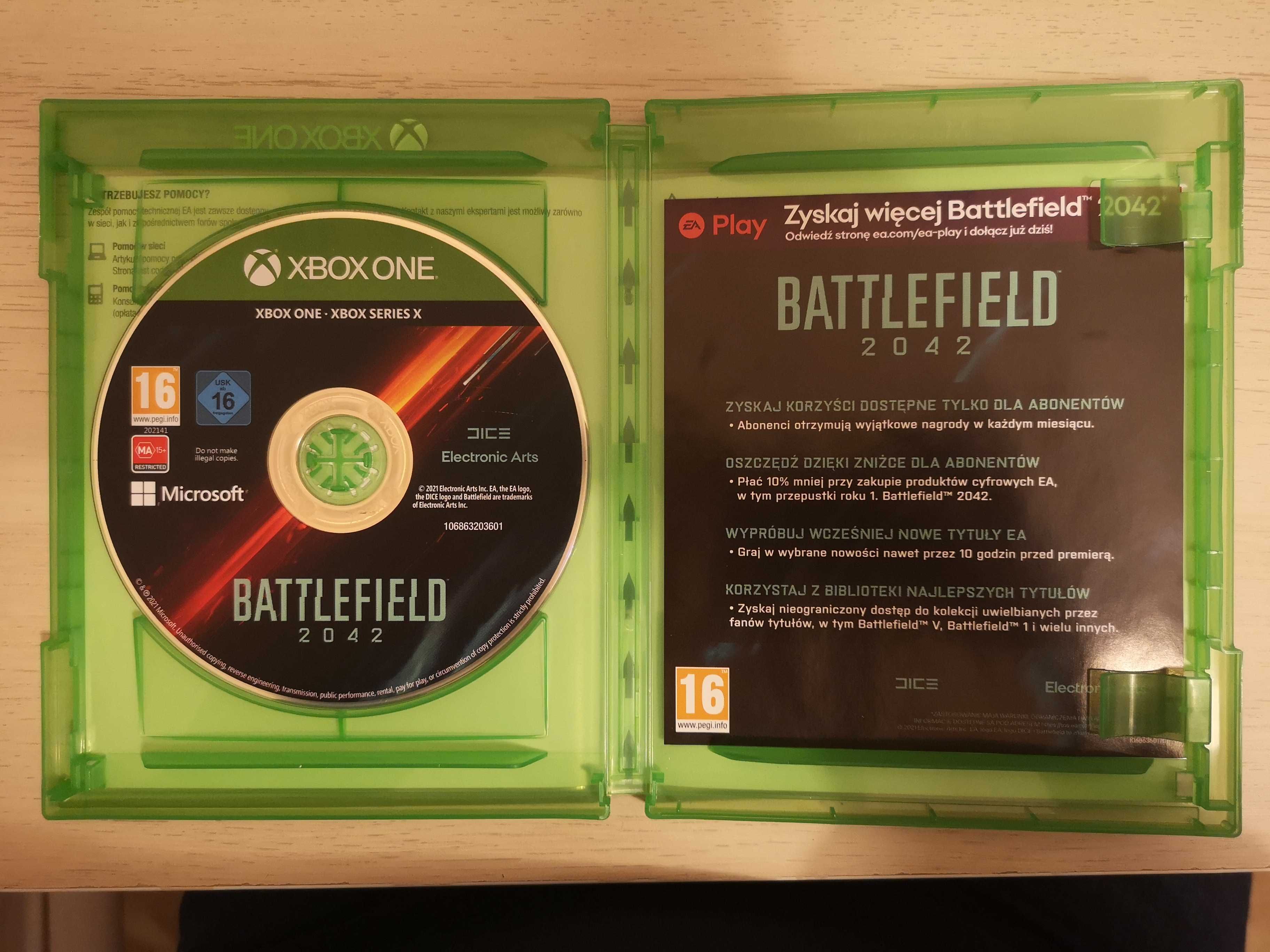 Battlefiled 2042 xbox one/xbox series x PL