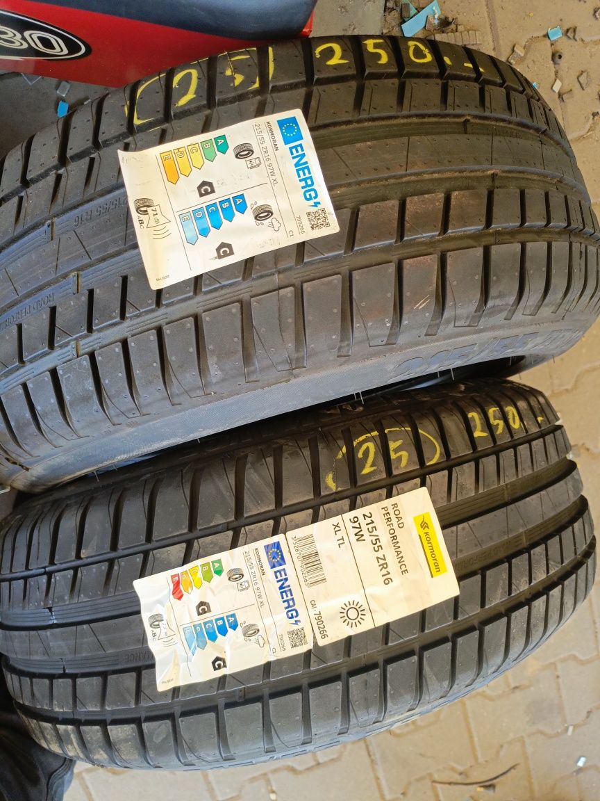 Nowe opony letnie 215/55/16 kormoran 2 sztuki 2024r