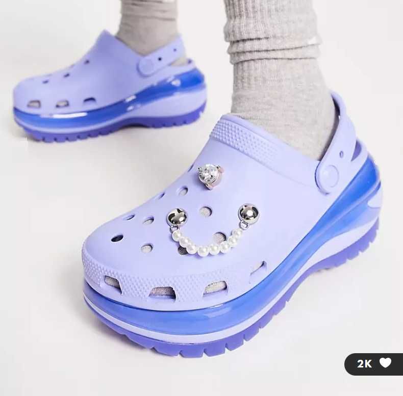 НОВИНКА Жіночі крокси на високій підошві Crocs MEGA Crush Clog!