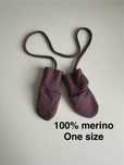 Rękawiczki wełniane merino na sznurku merynos one size Name It