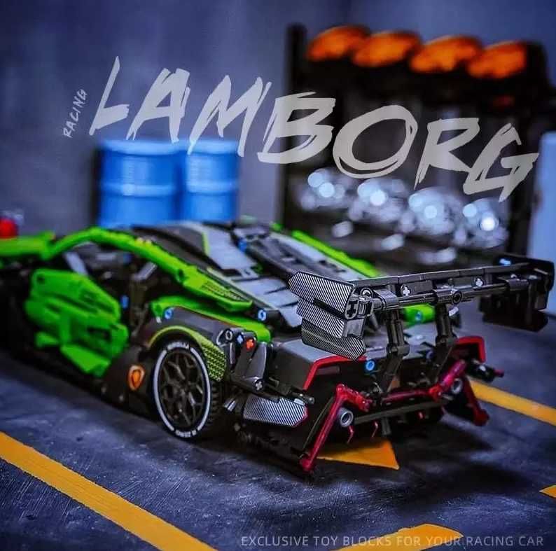 Lego Green Lamborghinis Sport Car / Спортивное авто (1644 деталей)