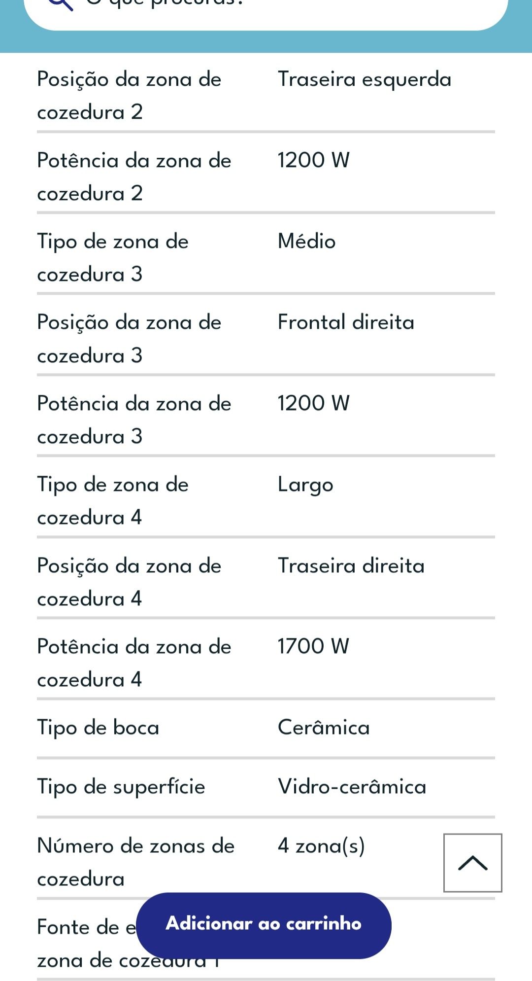 Fogão Beko 100% eléctrico