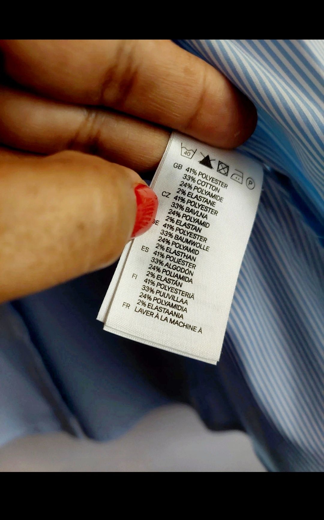 Camisa H&M às riscas