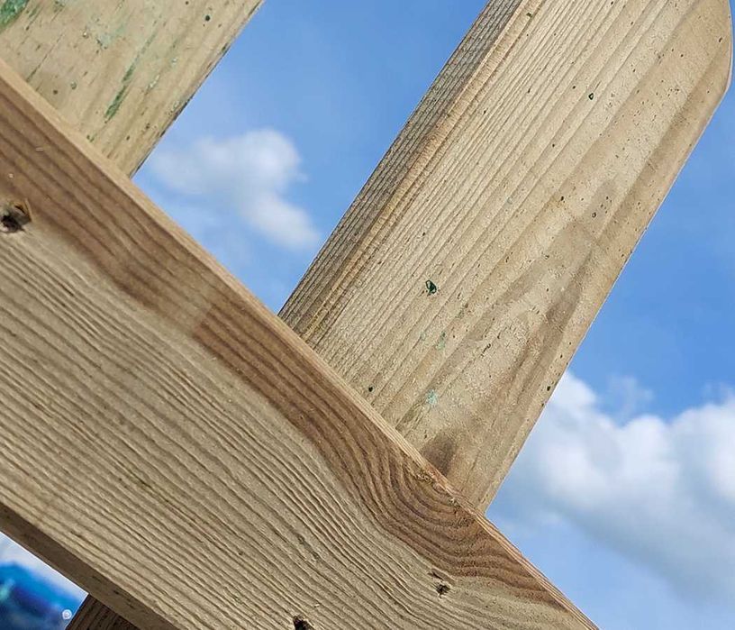 Płot sztachetowy 180x120cm grubość 44mm drewniany impregnowany Premium