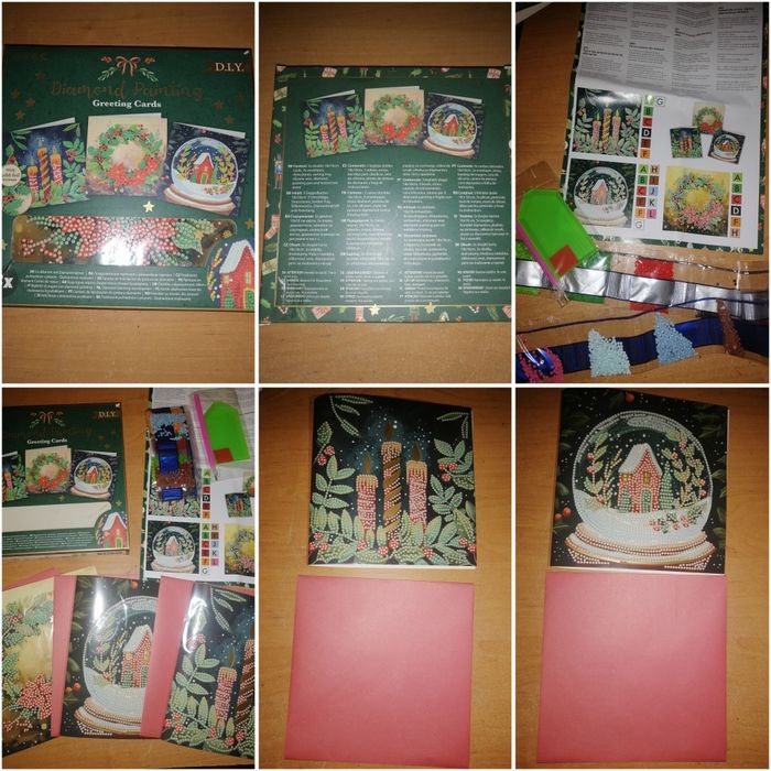 Поздравительные открытки. Алмазная живопись. Рождественские открытки
