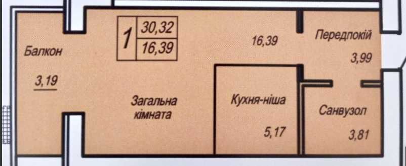 Продам Однокімнатну Квартиру в Новобудові , для Студентів - Недорого