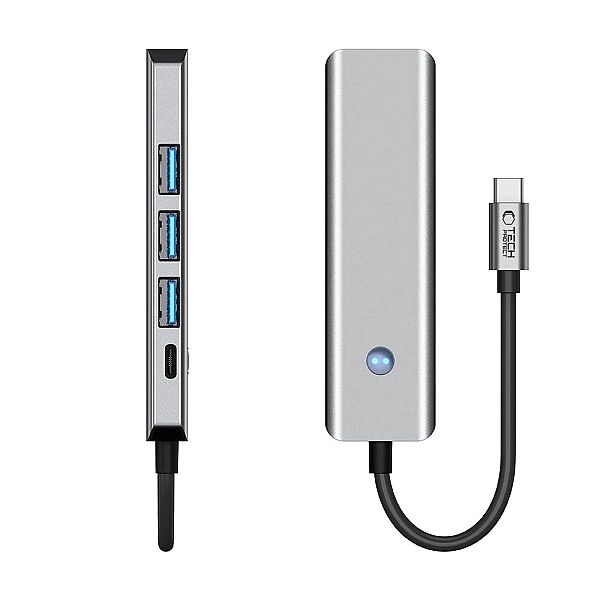 Tech-Protect Hb01 Hub Adapter 5In1 Type-C + Usb3.0 + Hdmi 4K 60Hz + Pd