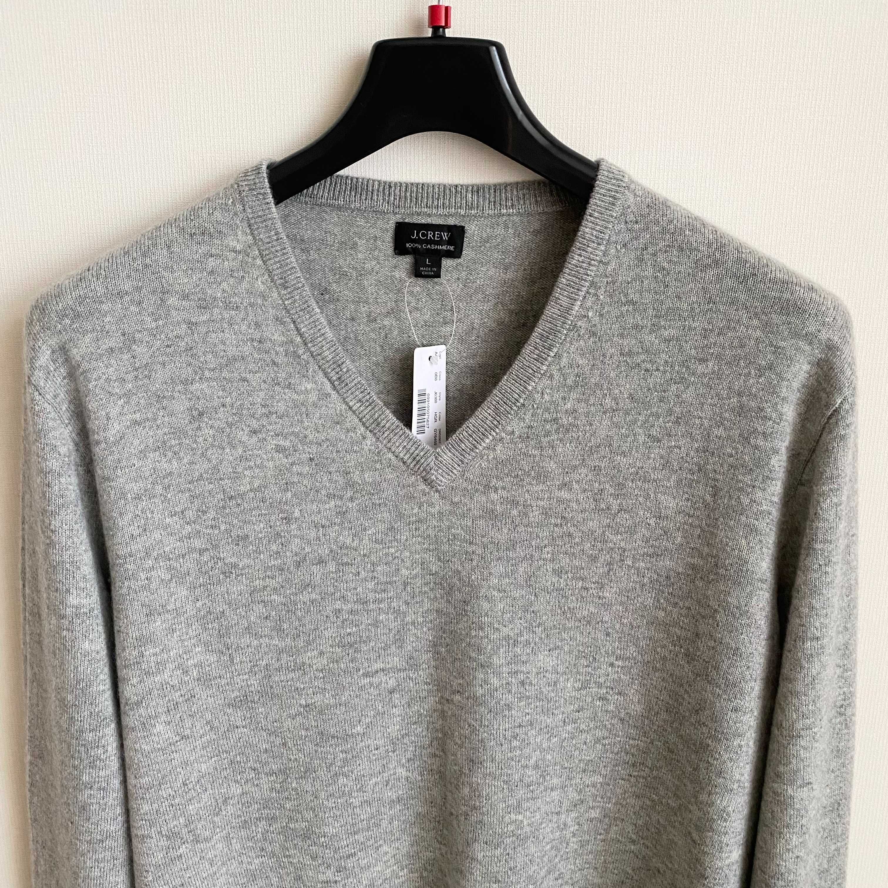 Кашемировый свитер J.Crew (США) серый  размер L 100% кашемир