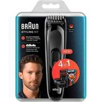 Тример для стрижки бороди  Braun 4в1 з бритвою Gillette